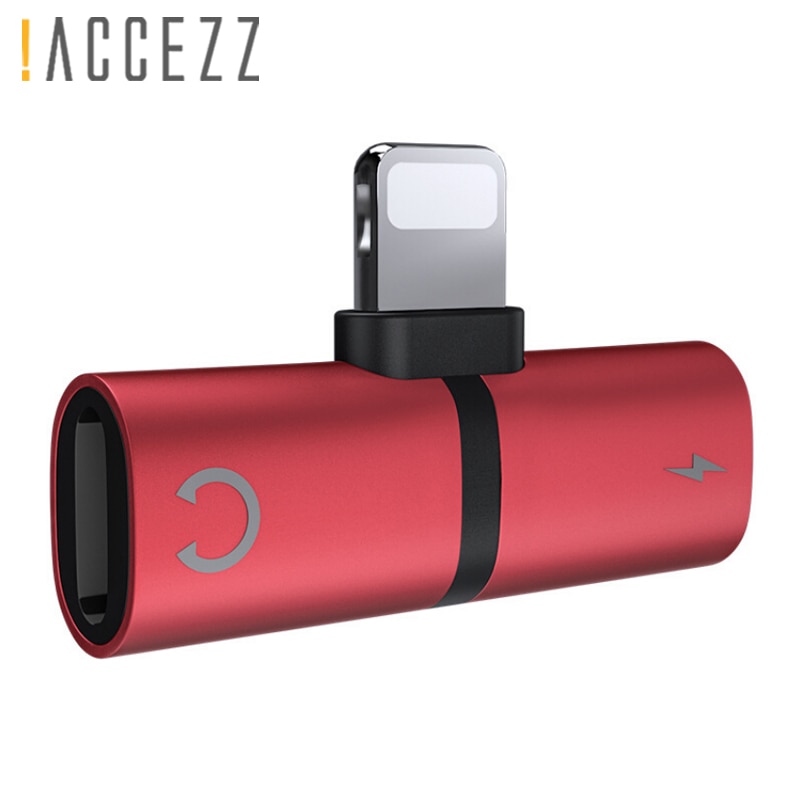 ¡! ACCEZZ-Adaptador de Audio para móvil, divisor de conector de Audio 2 en 1 para cargador de llamadas, para iphone 7, 8 Plus, X, XS, MAX, XR, IOS, 10, 11, 12