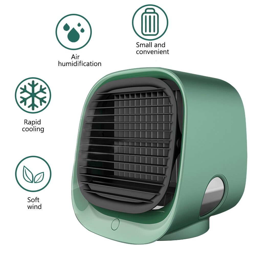 Oribreeze Airconditioning, Oribreeze Luchtkoeler, Nieuwe Upgrade Ori Breeze Desktop Conditioner Koelventilator for Auto Camping kamer(Green