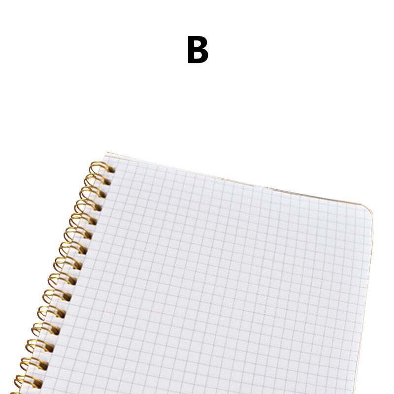 A5 Schedule Books Stationery Point Grid Coil Love Binding Notebook Plan Hardcover Diary Eye Protection School Office Manuscript: B