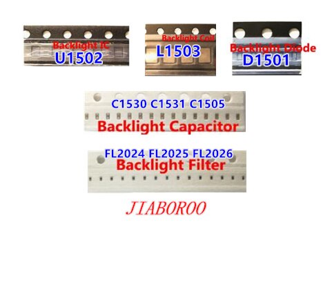 2 sets para o iphone 6 plus 6 Backlight Kit soluções IC D1501 L1503 U1502 + bobina + diodo + Capacitor C1505 C1530 31 filtro FL2024-26