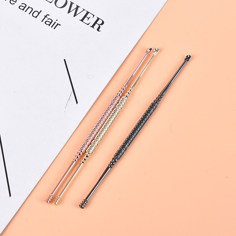 1Pc Double-Ended Rvs Spiraal Oor Pick Lepel Oor Wax Verwijderen Cleaner Ear Care Beauty Tool Draagbare