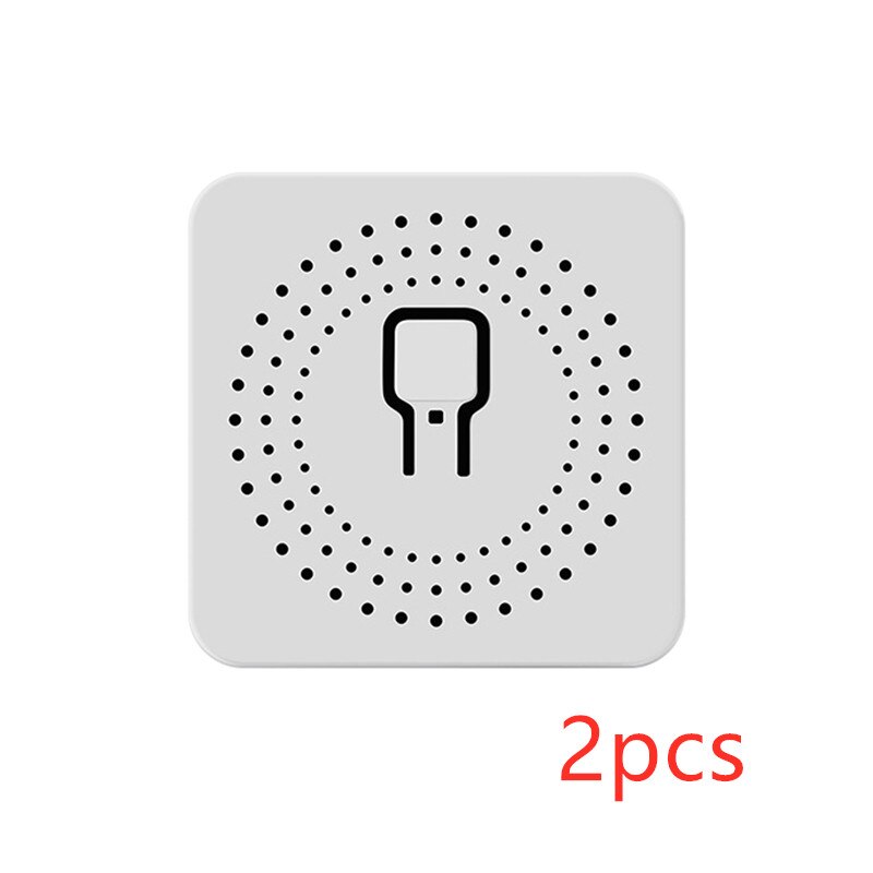 Wifi Smart Switch Timer 10A MINI Wireless Switches Smart Home Automation Compatible with Tuya Alexa Google Home: 2pcs