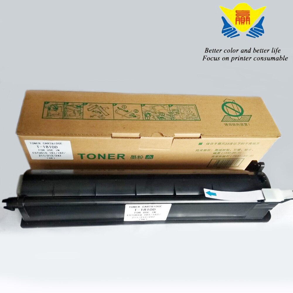 E-STUDIO T-1810 T1810 JIANYINGCHEN cartucho de toner preto compatível para toshiba 181 182 212 242 211 copiadora