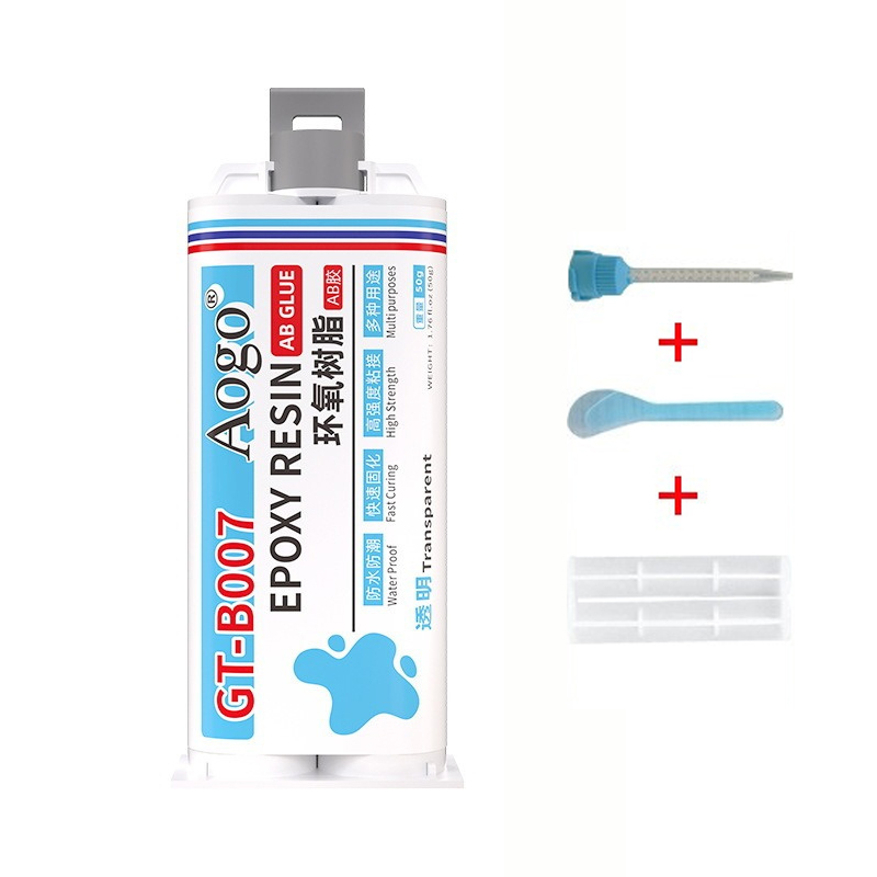 50ml Klej AB z żywicy epoksydowej Wodoodporny, przezroczysty, natychmiastowy, szybkoschnący klej Mocny płynny klej robić drewna, tworzyw sztucznych i metalu: Default Title
