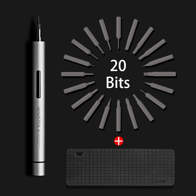 Wowstick 1P+ 22 In 1 Precision Electric Screwdriver Dual Mode Power Cordless Screwdriver Repair Tools Kits With 20 Bits: Set 2