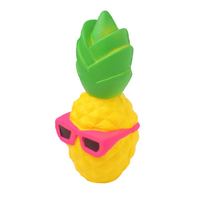 Kawaii Jumbo Squishy Speelgoed Fruit Ananas Langzaam Stijgende Verlicht Stress Speelgoed voor Kinderen Volwassenen Angst Aandacht 15.5*7CM