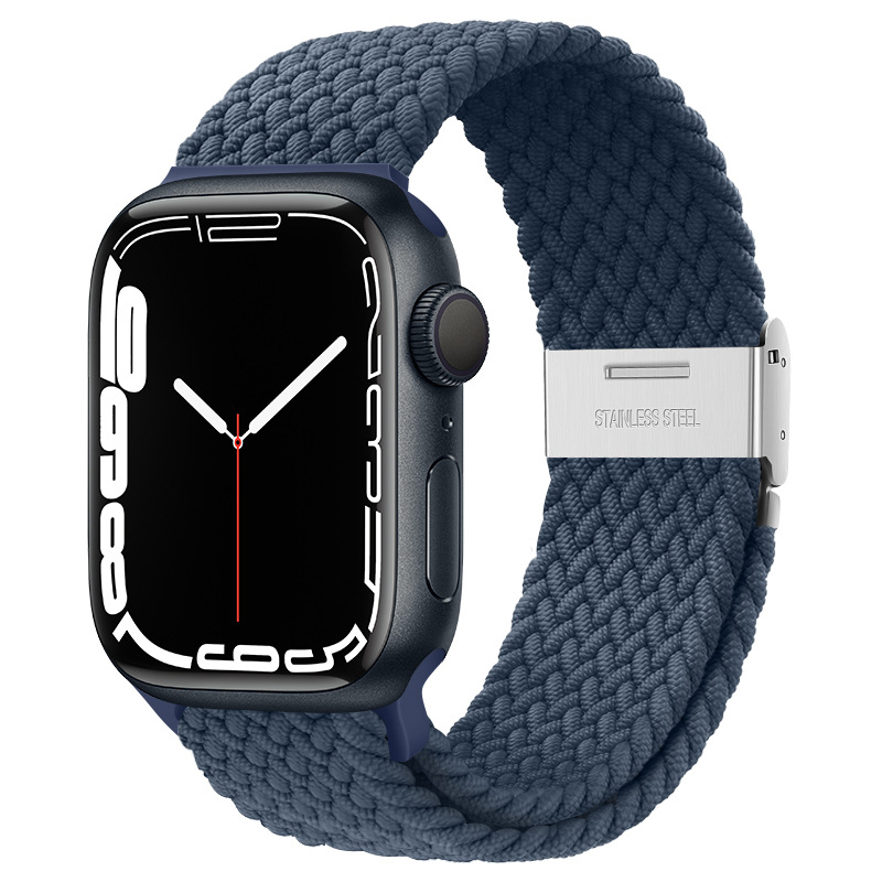 Braided Solo Loop For Apple watch band 45mm 44mm 4... – Grandado display picture 3
