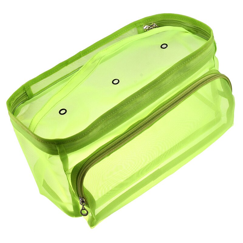 Rejse gennemsigtig taske net kvinder lynlås klare makeup tasker skønhed etui make up organizer opbevaring bad toiletartikler vaske taske
