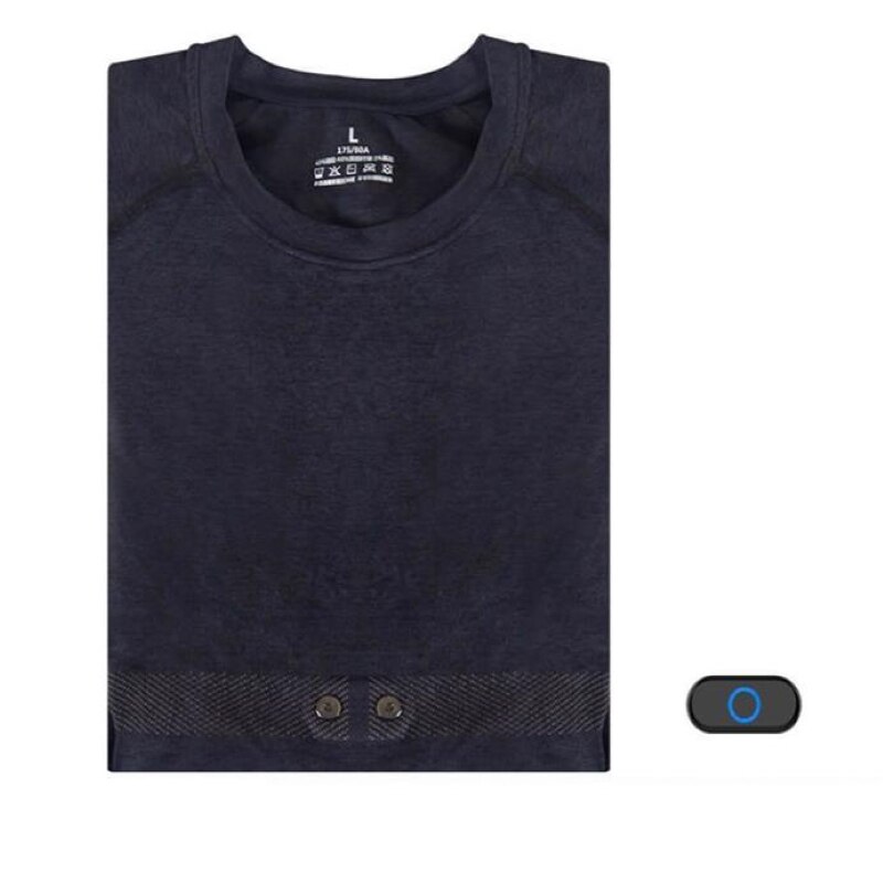 Xiaomi mijia sports ecg t-shirt med pulsmåler elektrokardio t-shirt smart adi ecg chip træthed dybde analyse vaskbar