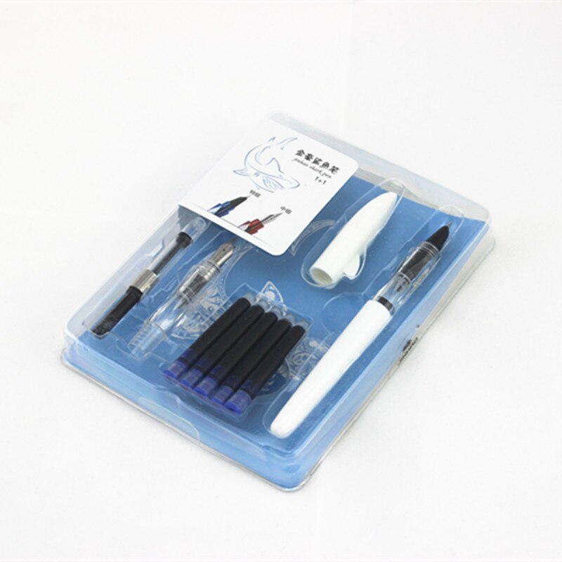 2 stücke Feder 5 stücke Blau tinte jinhao Serie Süssigkeit Farbe Brunnen Stift farbe serie neue Auflistung brunnen stift