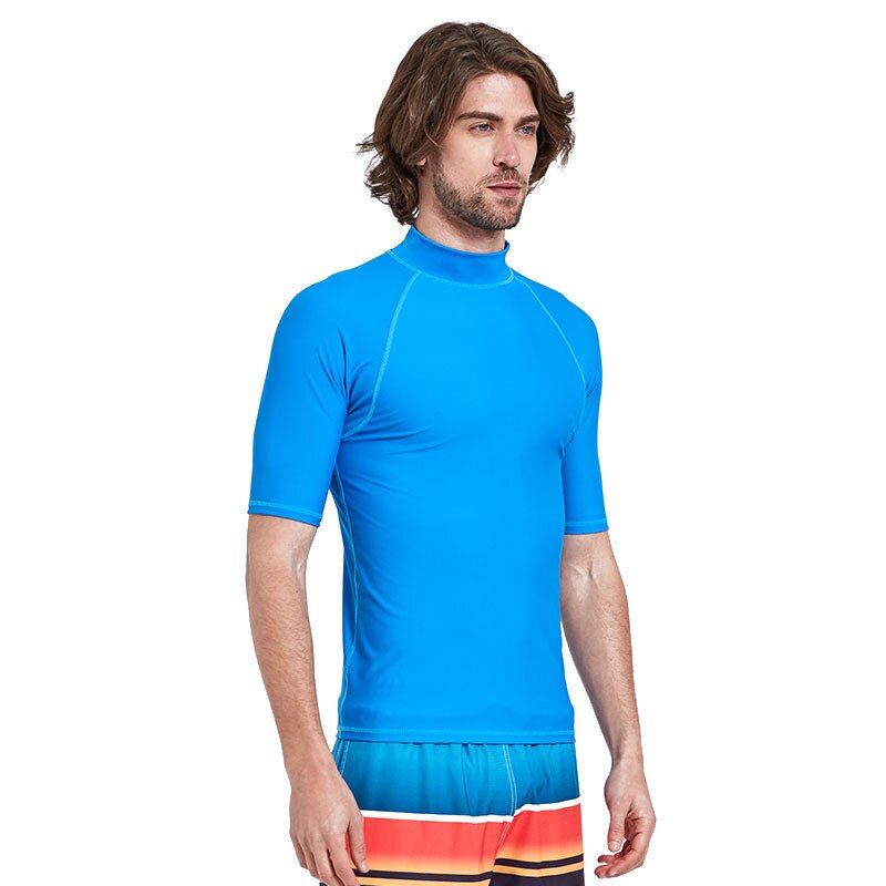 Sbart Mannen Korte Mouwen Lycra Wetsuit Shirt Zwemmen Pak Voor Spearfishing Surfen Duikpak Rash Guard Badpak Plus Size 4XL