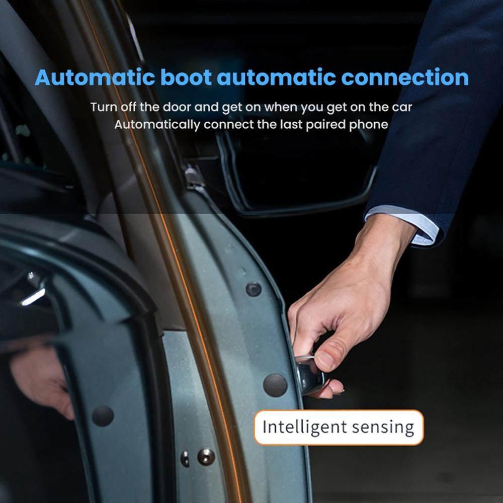 Handsfree Car Kit Wireless Speaker Auto Sun Visor MP3 Player Wireless 5.0 Speakerphone for Phone Hands Free