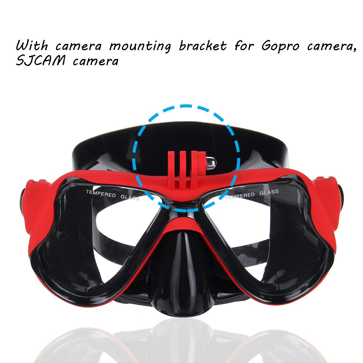 Populaire Sgodde Professionele Onderwater Camera Duikbril Duik Snorkel Zwembril Voor Gopro Sport Camera Strap
