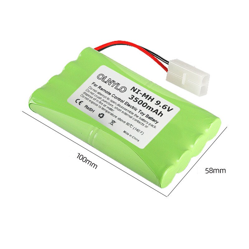 3.6V/4.8V/6V/7.2V/8.4V/9.6V 3500mah NI-MH AA 3000mah Rechargeable Battery Pack For Remote Control Toys Electric Car Volt SM Plug: 9.6V Ket-2p Plug