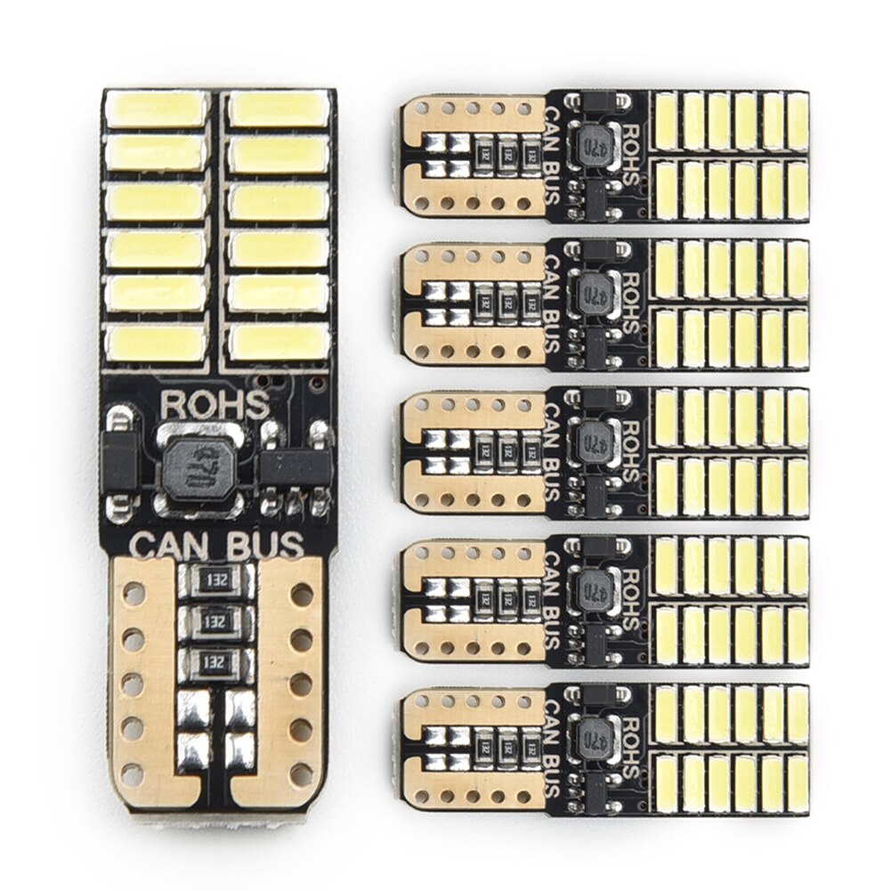 Signal Car Lights 5W Spare 6000K T10 Accessories White Driving Error Free