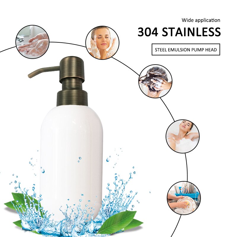 Kitchen Bathroom Retro Metal Dispenser Replacement Soap Pump Liquid Lotion Bottle Replacement Pump Household Accessories