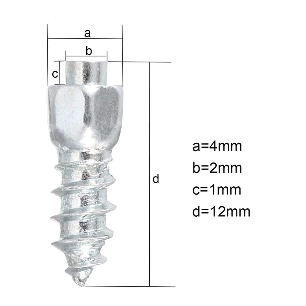 100 st tungsten 12mm däck snökedjor dubbar dubbar för skor atv bil motorcykel tirm däck snökedjor dubbar installationsverktyg