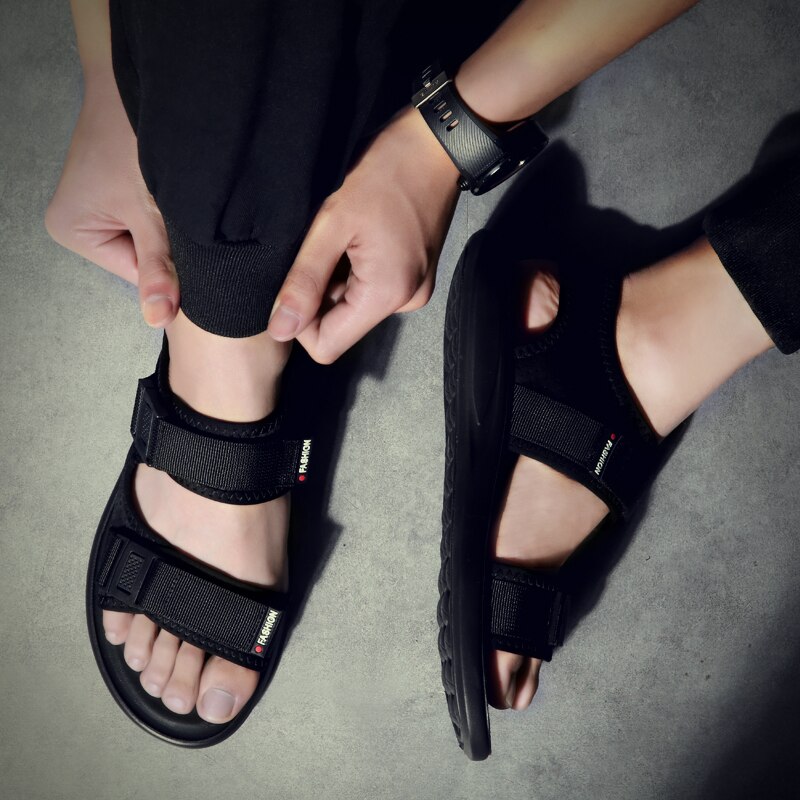 Romersk sandal til om sommeren hjemmesko hjemmelavet de samool herre mandlige store sandalkjole s homme sko sandalhas mænd afslappet