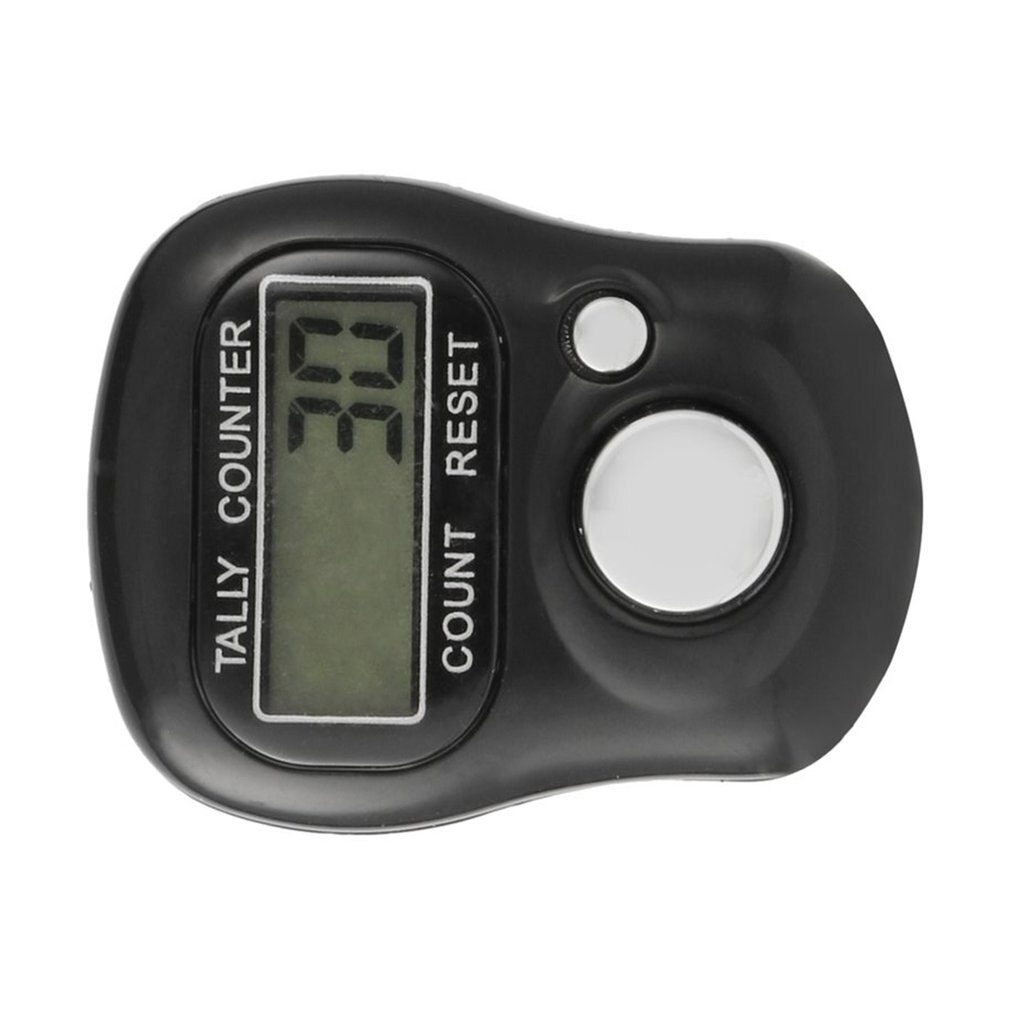 Clicker 4 Digit Number Counters Plastic Shell Hand Finger Display Manual Counting Tally Clicker Timer Soccer Golf Counter dropsh