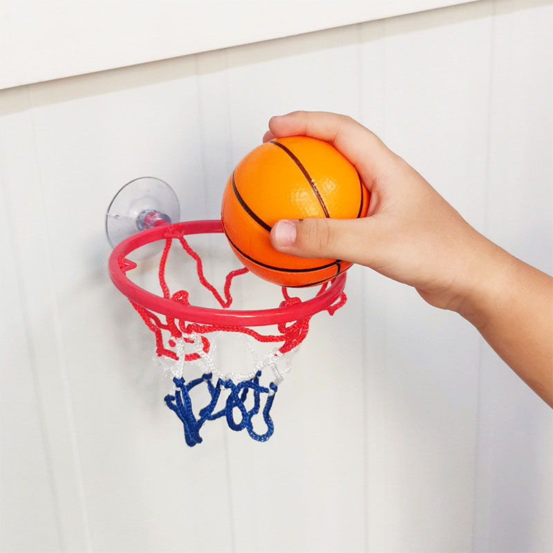 Mini basketball frame indoor small basketball basket hanging wall style non perforated children's home shooting frame