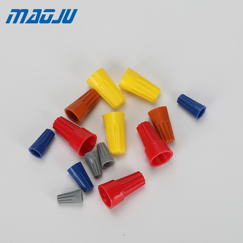 100 Uds tornillo giro conector resorte inserto surtido P1 P2 P3 P4 Twist-On cable conector alambre tuerca Twister
