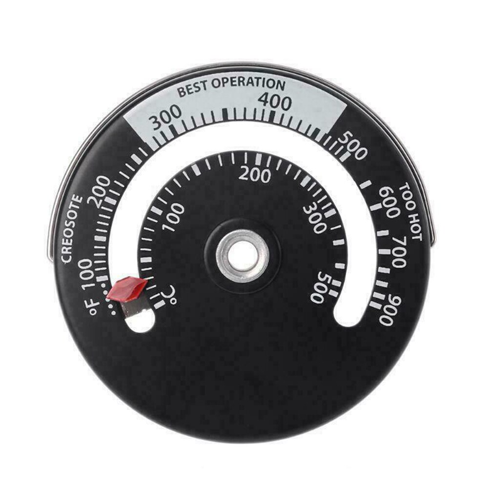 Wood Burner Stove Pipe Fireplace Heat Thermometer Temperature Gauge Stove Pipe Thermometer Accessories
