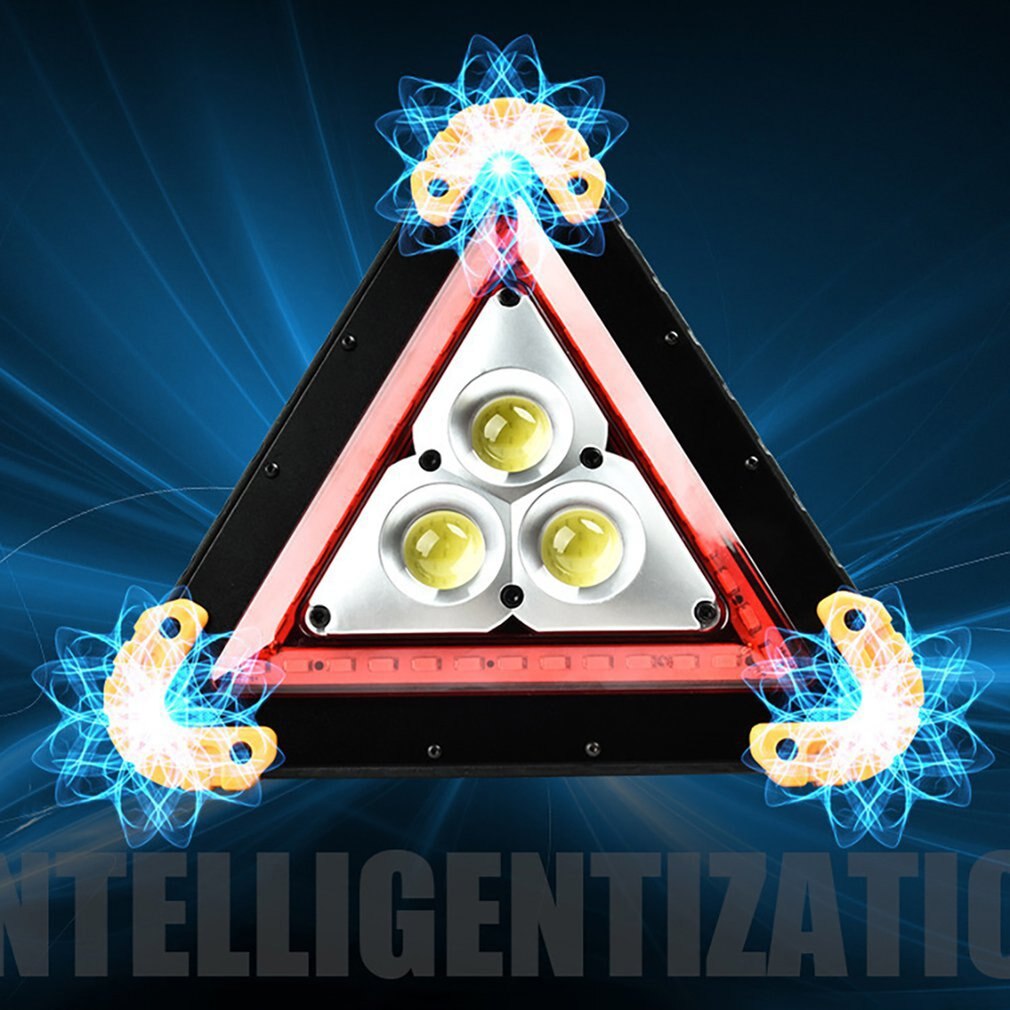 Foldable Windproof Reflective Safety Triangular Warning Sign for Traffic Accident Broken Car Tripod Dangerous Fault Stop Sign