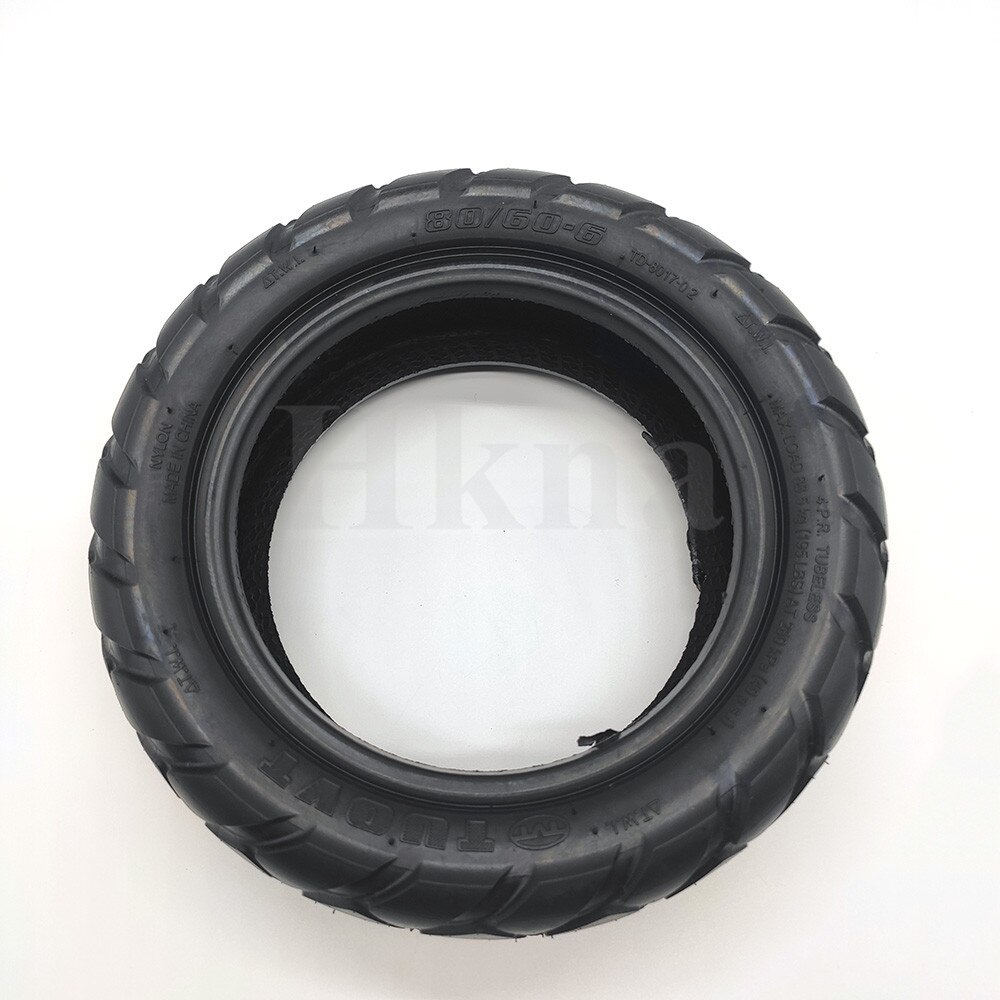 80/60-6 Tire Tubeless Vacuum Tyre for Curuss R10 Electric Scooter Go Karts ATV Quad Anti-skid Off-road Thick Tires