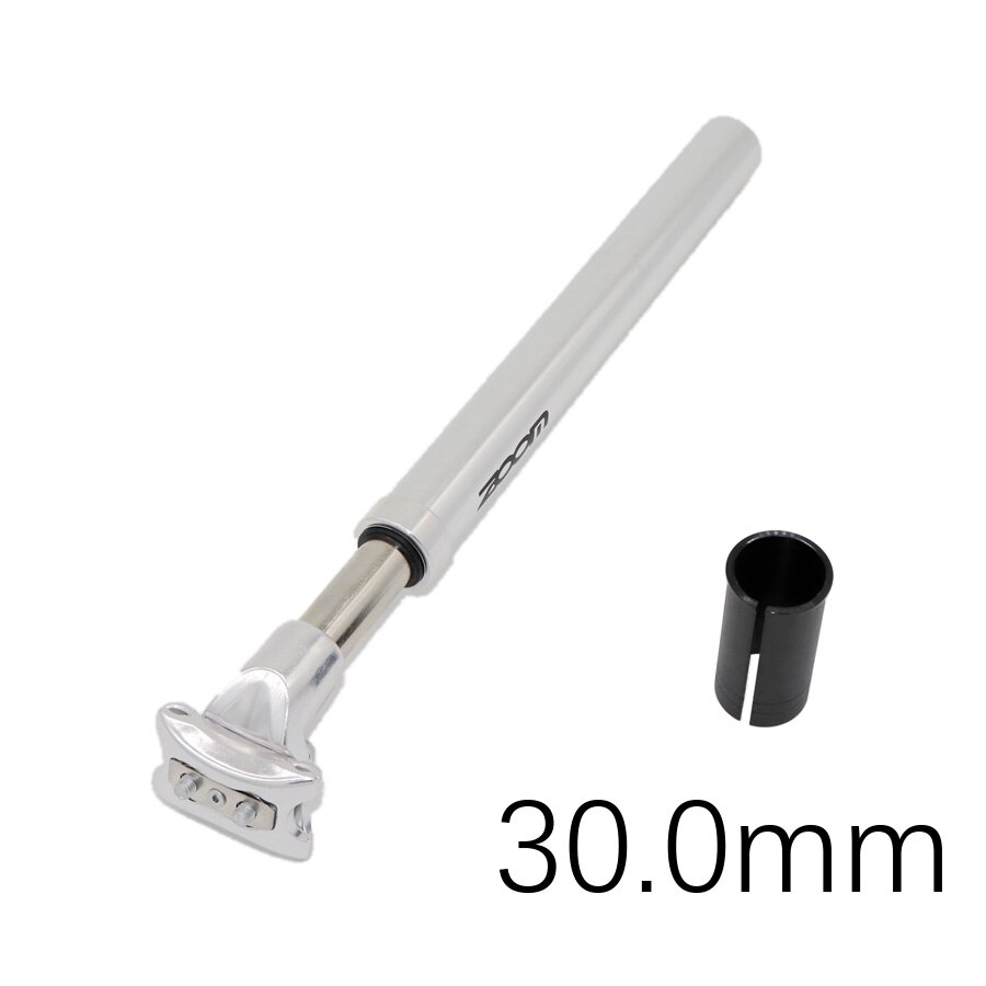 ZOOM-Suspensión tija de sillín para bicicleta, amortiguador para silla de bicicleta con suspensión, perfecto para bici de montaña, Alu MTB, 25,4, 27,2, 28,6, 30,1, 30,4, 30,9 y 31,6: 30mm silver