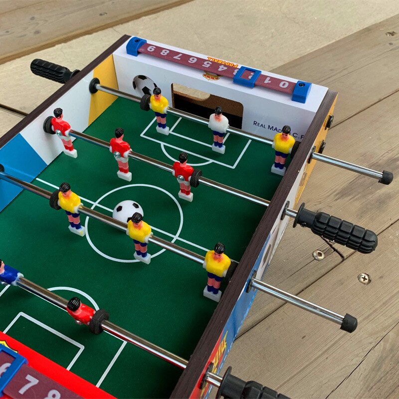 Bordfodbold brætspil bordfodbold sæt fodboldbar underholdning børn hjem forældre legetøjsspil 34.5*23*8cm
