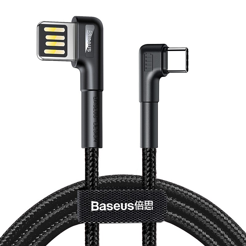 Baseus Usb Type C Kabel QC3.0 3A Snel Opladen Draad Voor Huawei Mate30 P30 Pro Xiaomi Oplader Draad USB-C Type -C Data Cord: Black 1M