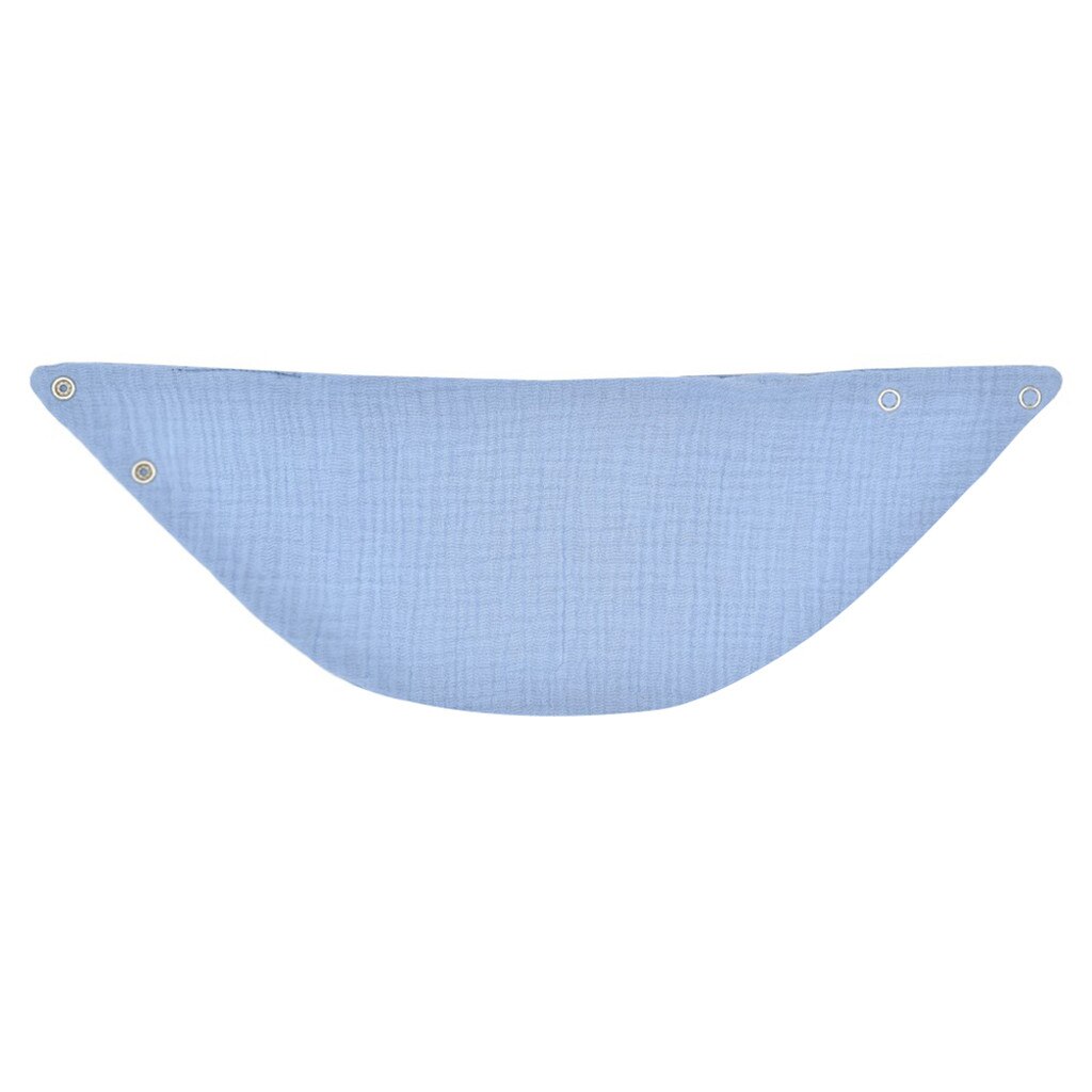 Newborn Infant Cotton Gauze Scarf Bib Organic Cotton Bib Scarf Baby Bandana June 27th: Blue