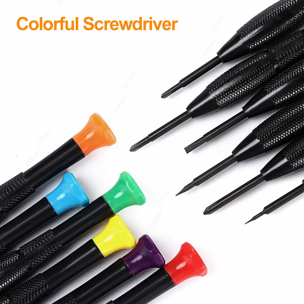 6Pcs Screwdriver Set Magnetic Mini Flathead &amp; Phillips Precision Screwdriver Set Eyeglasses Watches Electronics Repair Tools Kit