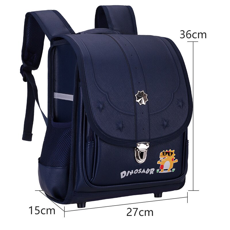 Mode Schooltas Voor Kid Boekentas Japanse Orthopedische Rugzakken Jongens Meisjes Grote Capaciteit Waterdichte Rugzak Primaire Schooltas: Blue