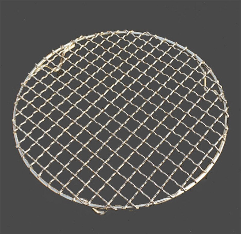 304 stainless steel round grill net with foot barbecue meshes Cooling Rack steam baking rack smokeless rotisserie grill cover