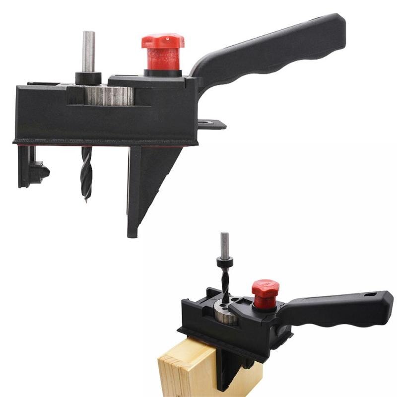 Ensemble Tenon bois perceuse Oblique bricolage poche trou Cutter Guide de perçage poche trou Cutter bois localisateur