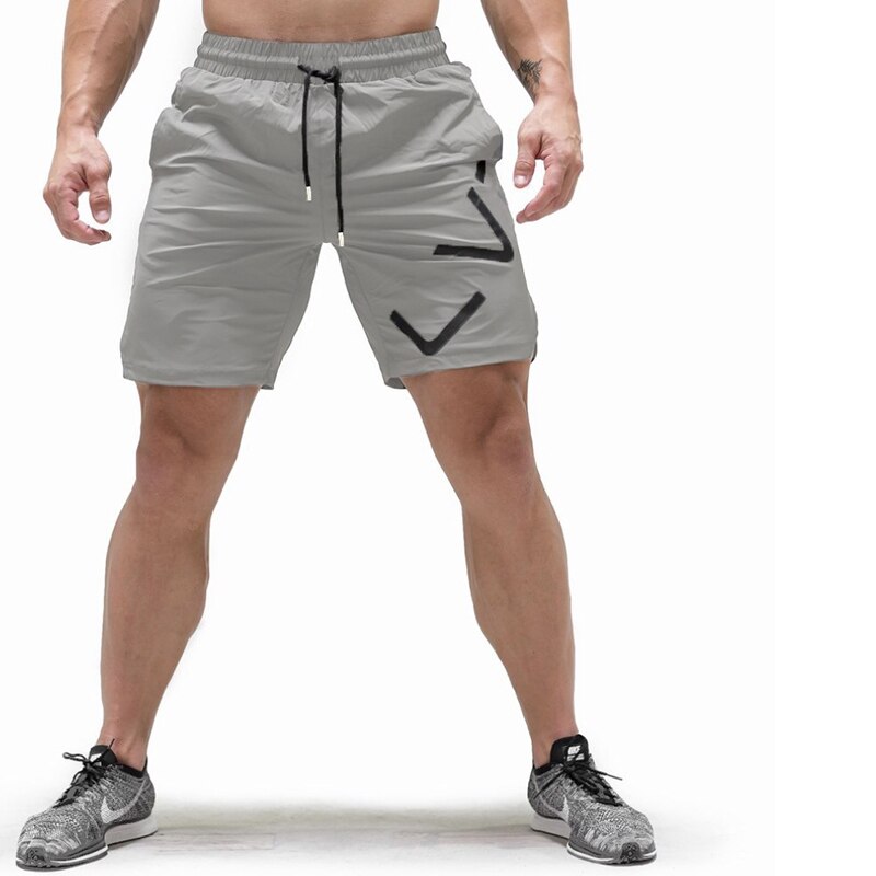 Voobuyla Running Shorts Mannen Training Marathon Sneldrogende Fitness Gym Printing Sport Shorts Met Pocket Plus Running Shorts Jogger