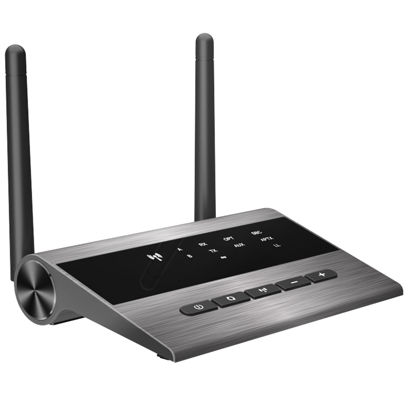 Lang rekkevidde bluetooth sender mottaker lav latens aptx dual trådløs lenke høyttaler hd o