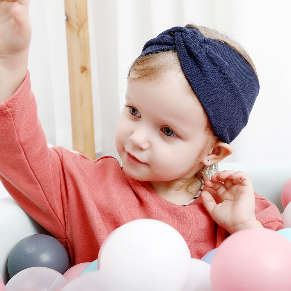 Kid Baby Girl Criss Cross Headband Toddlers Cotton Bow Hair Band Accessories Headwear Headband Pink Red Black White Gray yellow