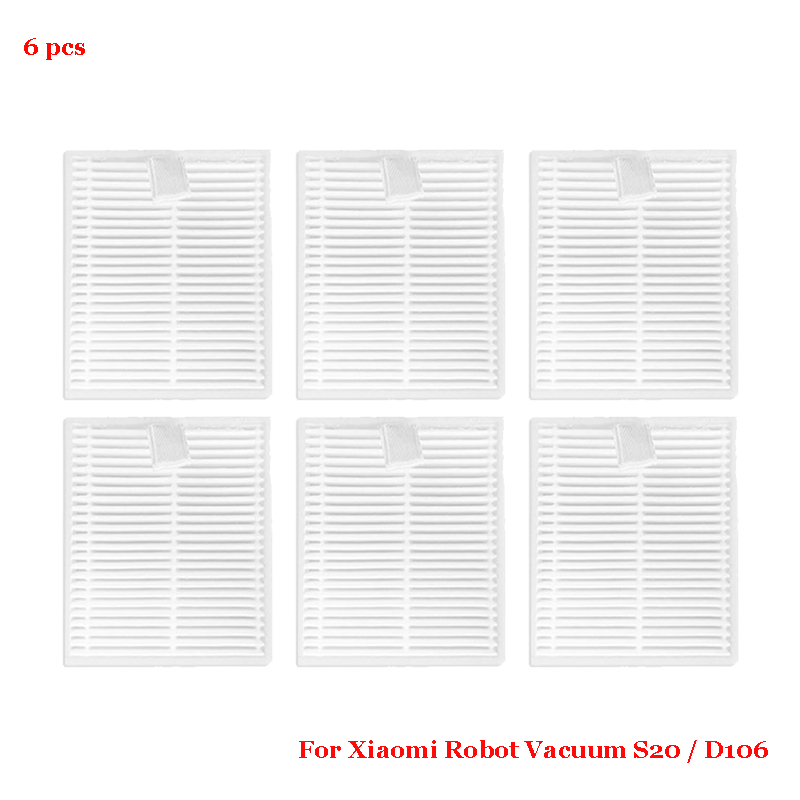 For Xiaomi S20 / D106 Cleaner Robot Vacuum Cleaner Replacement Parts Main Side Brush Cover HEPA Filter Mop Parts Accessories: Pink
