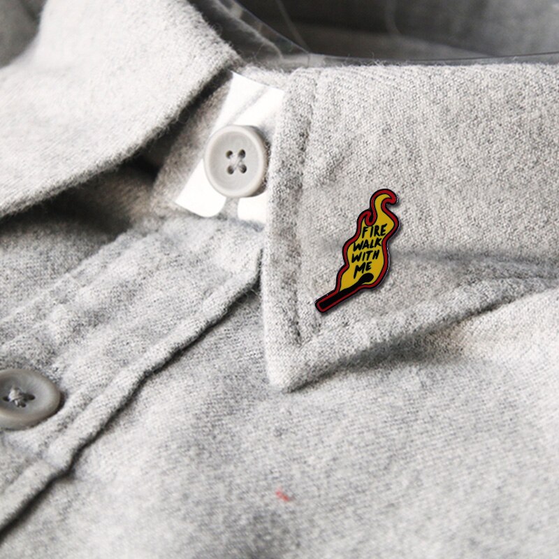 Twin Peaks Tekens Badge Agent Cooper Log Lady David Lynch Pin Diane Fire Lopen Met Me Broche