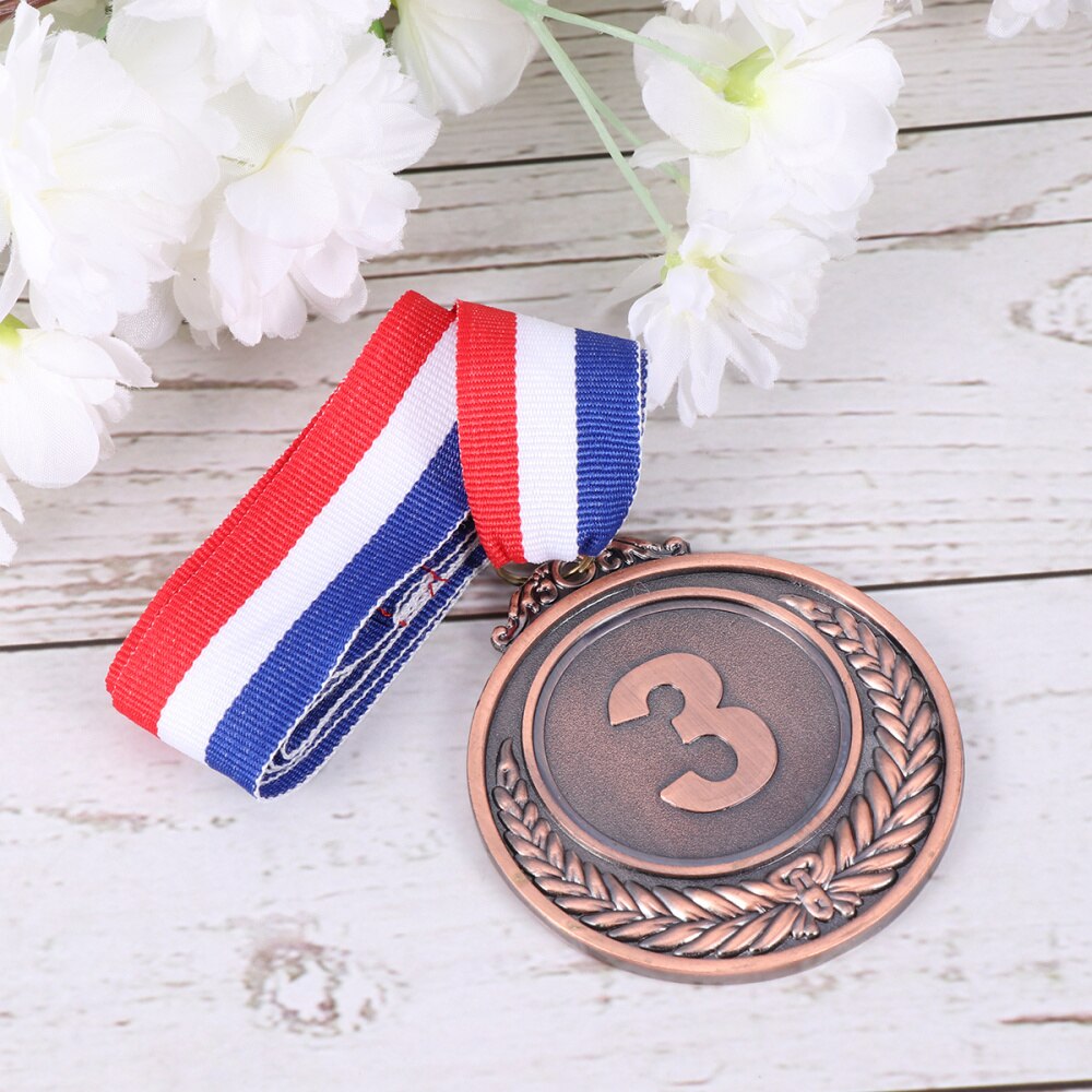 Prismedaljer universal guld sølv bronze olympisk stil prisværktøj prismedalje til akademikerkonkurrence: Brun