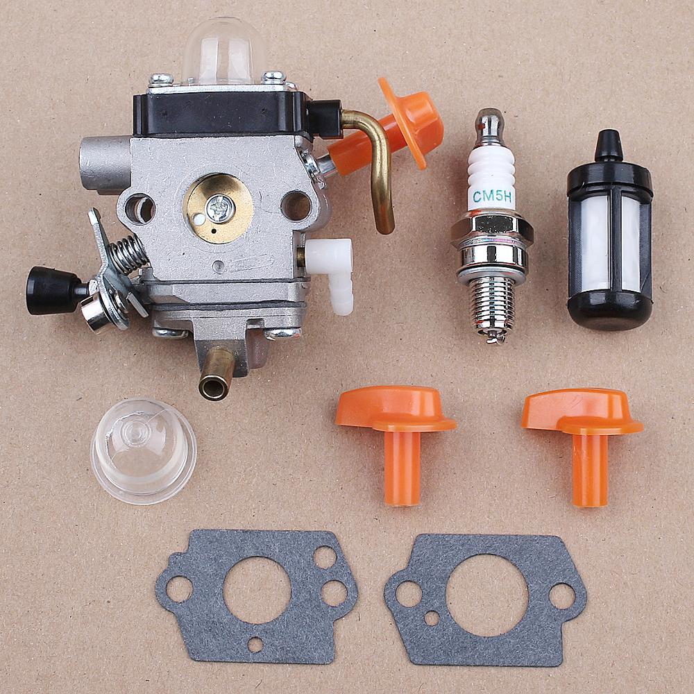 Kit d'allumage de bougie d'amorce de carburateur pour Stihl Stihl FS90 FS100 FS110 FS87 FS90R FS87R ZAMA tondeuse à C1Q-S174