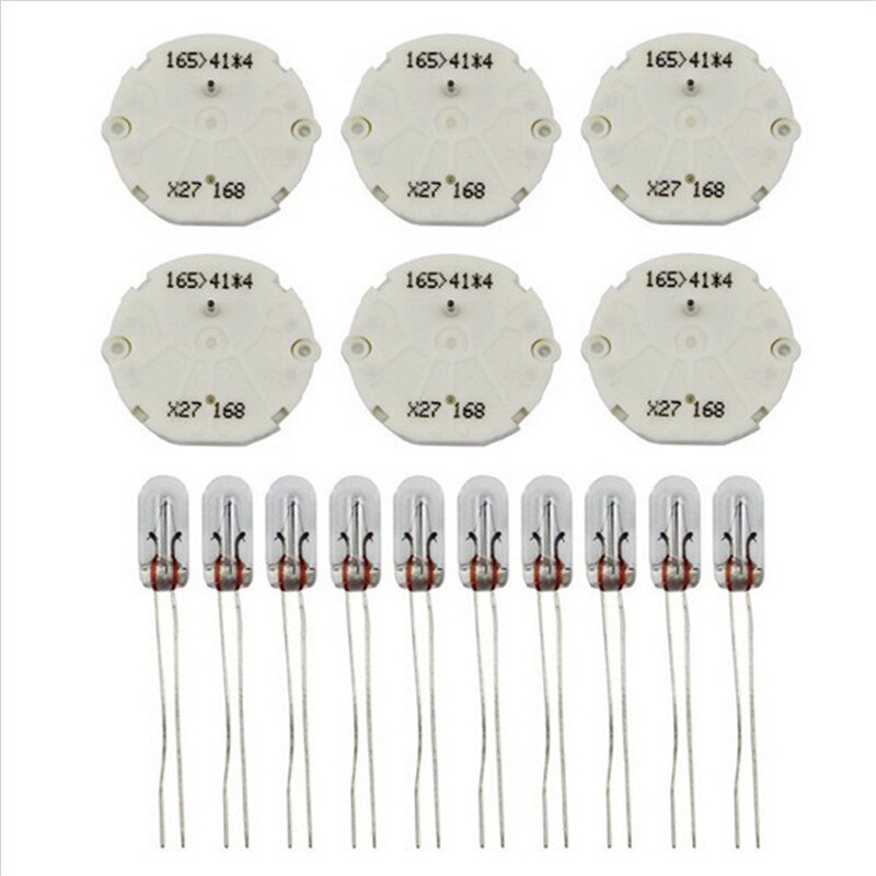 6 uds X27.168 x27 168 para GM GMC Motor paso a paso velocímetro Kit de reparación de calibre clúster 10 bombillas X27 168