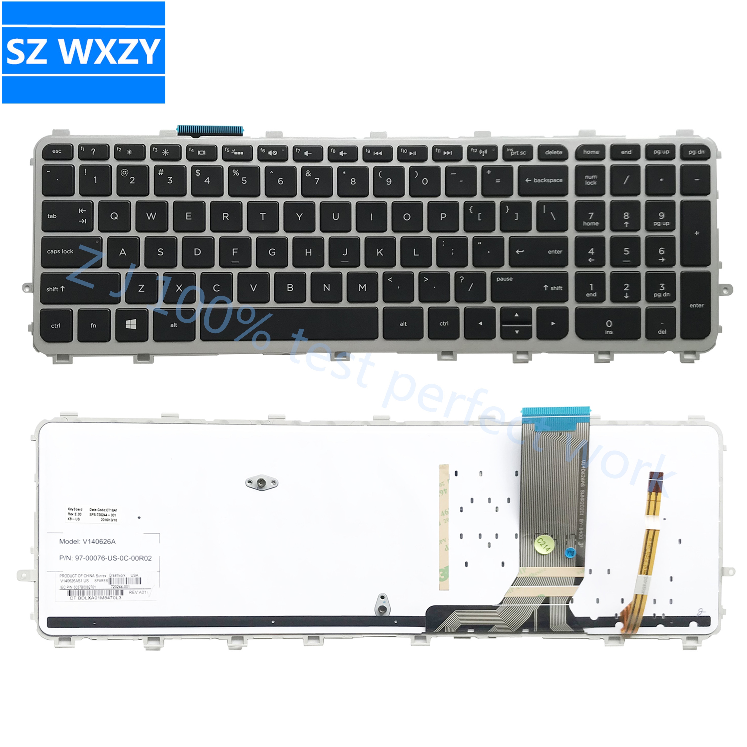 Originele Laptop Keyboard Us Voor Hp 15-J 17-J 720244-001 711505-001 736685-001 6037B0082701 V140626A 100% Getest Snelle