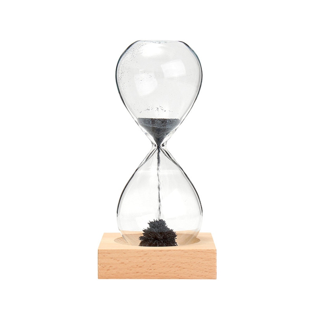 Glas Hourglasss Eisen Pulver Magnet Sanduhr Kreative Handwerk Sanduhr Dekoration Timer Countdown Uhren Sanduhr
