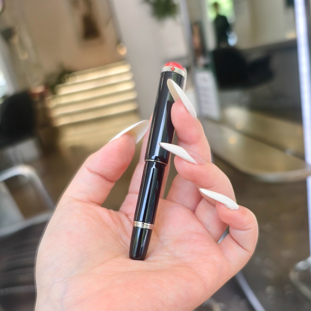 Hoohill Pico Limited Red Mini Pocket Series Short Metal Fountain Pen EF/F/M Nib Writing Business Stationery Student