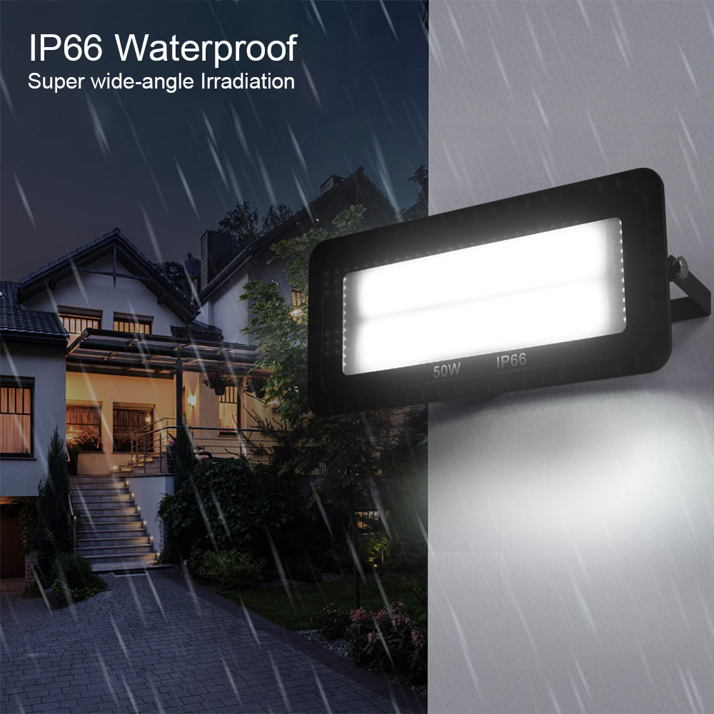 Led Schijnwerper 50W 100W 200W Ip66 220V Buitenverlichting Cob Schijnwerper Waterdichte Outdoor Projector Led Tuinlamp