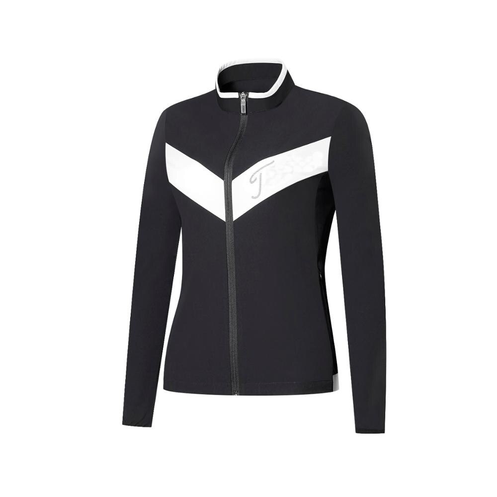 golf coat clothing women's Golf windbreaker jacket ladies: Black / M
