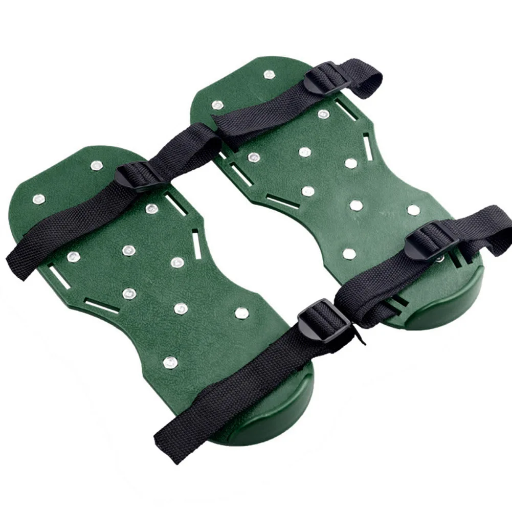 Chaussures à ongles de jardin auto-tombantes, outil de sol avec aérateur de pelouse à ongles, pointes, sandales de culture de jardin, 1 paire, 2 paires